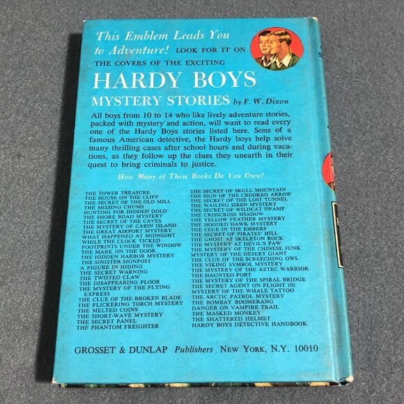 The Hardy Boys #41 The Clue of the Screeching Owl c. 1962 Grosset & Dunlap ~ HB - Picture 2 of 9